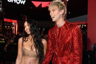 Megan Fox and Machine Gun Kelly at the 2021 MTV Video Music Awards. (Image via Getty)